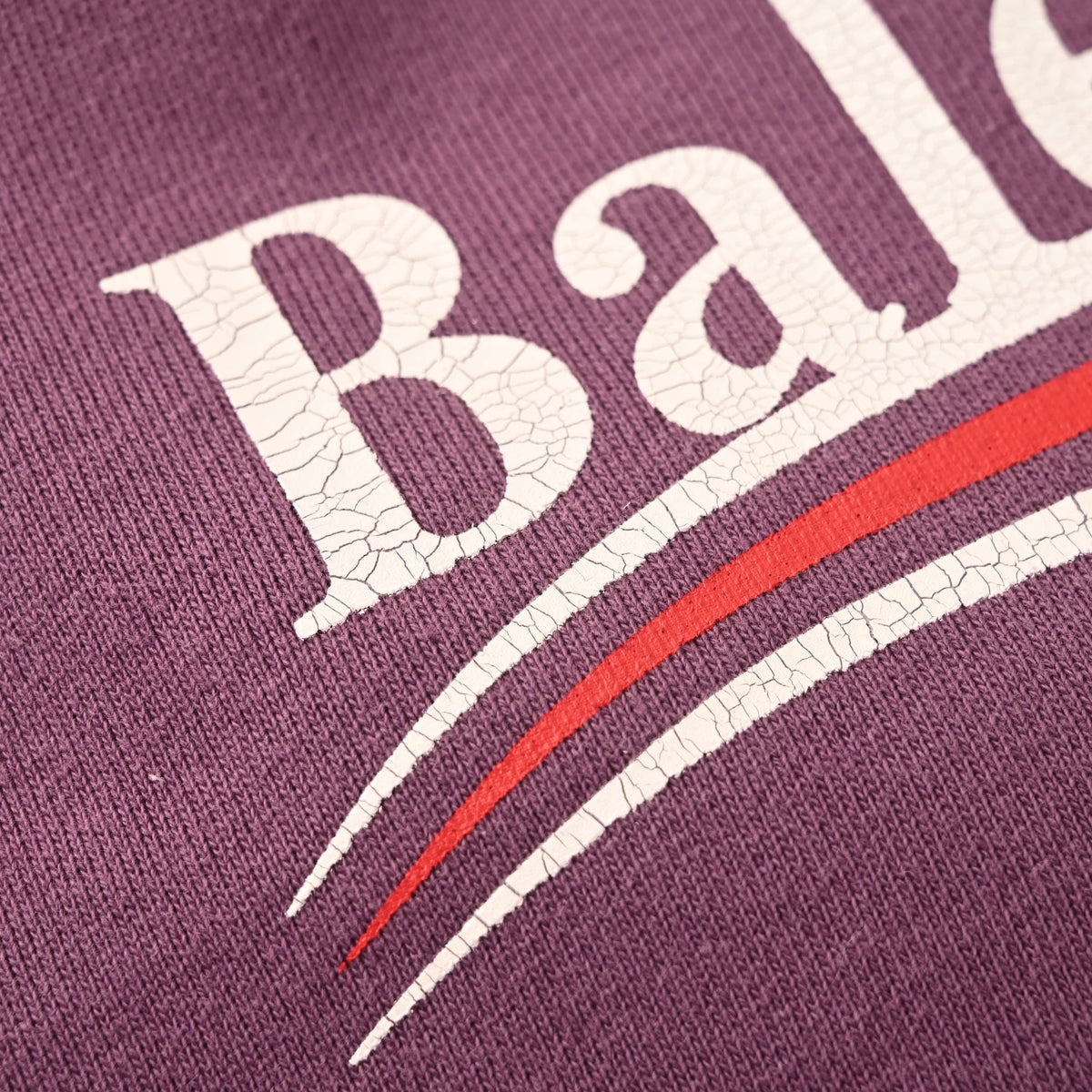 BALENCIAGA Washed Cola Lettering Hoodie