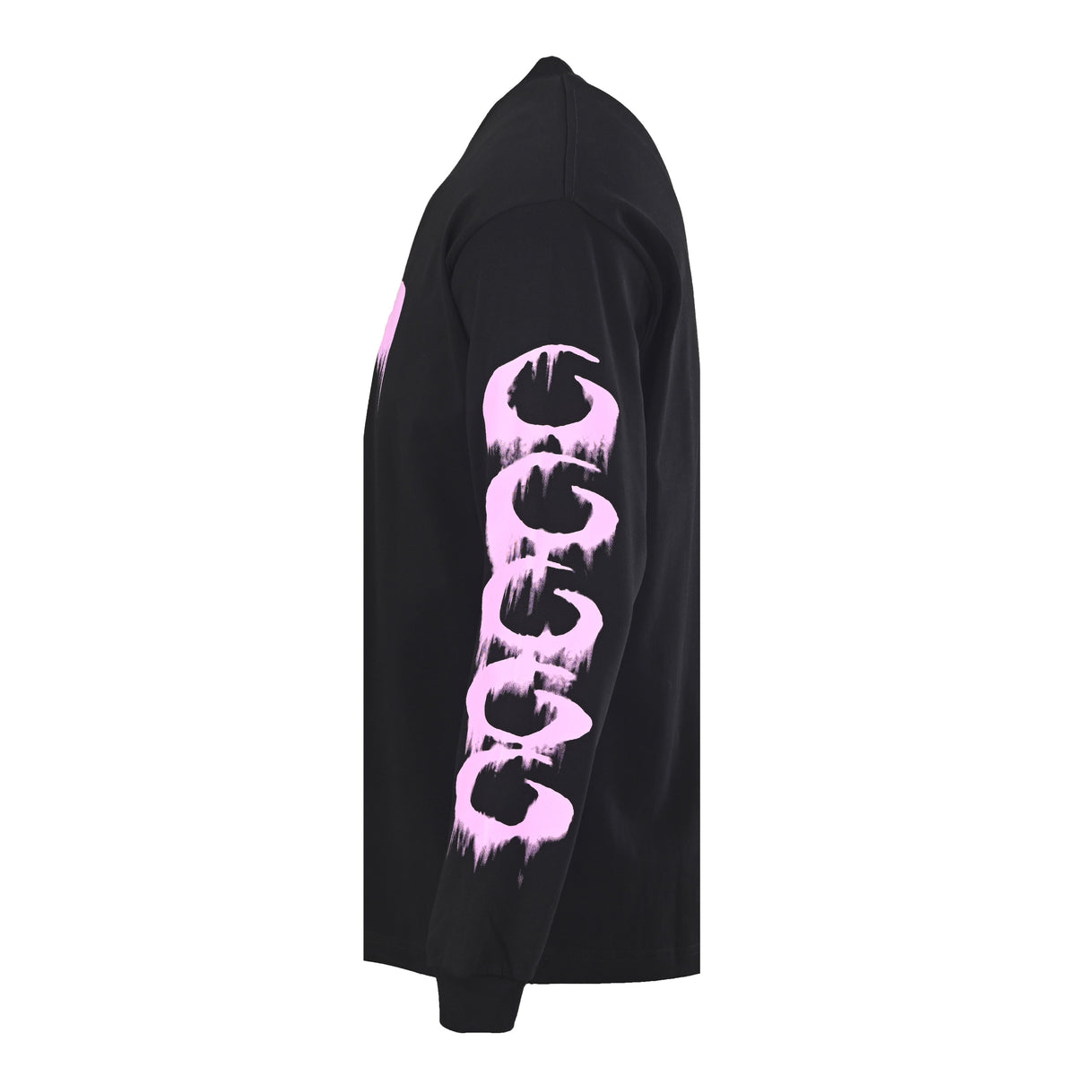 BALENCIAGA Pink 3B Dissolving-Effect Long Sleeve T-Shirt