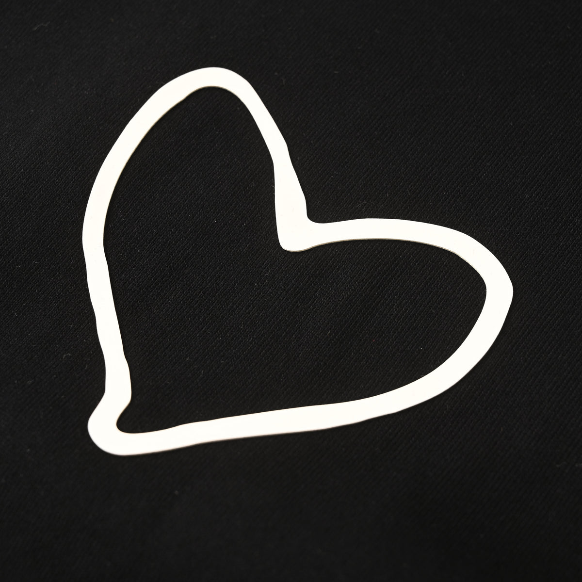 BALENCIAGA Silicone Heart Script Logo Short Sleeve T-Shirt