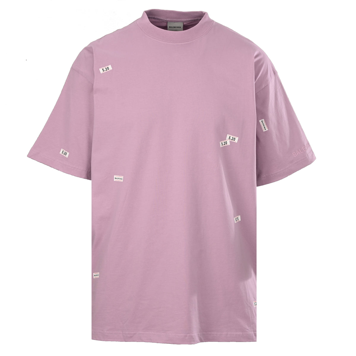 BALENCIAGA Qixi Edition All-Over Tape Graphic Short Sleeve T-Shirt