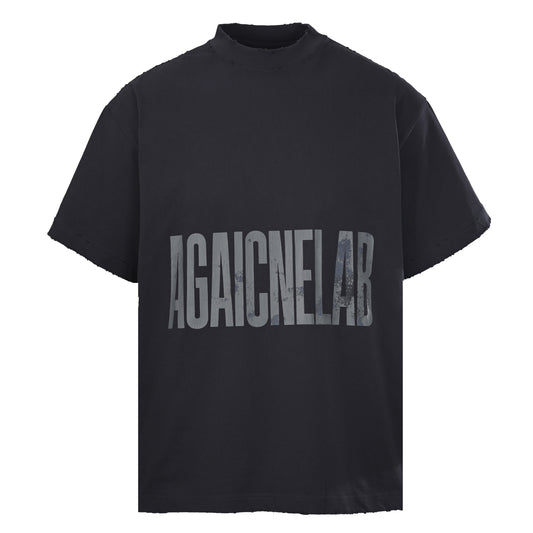 BALENCIAGA BLCG Horizontal Letter Print Short Sleeve T-Shirt