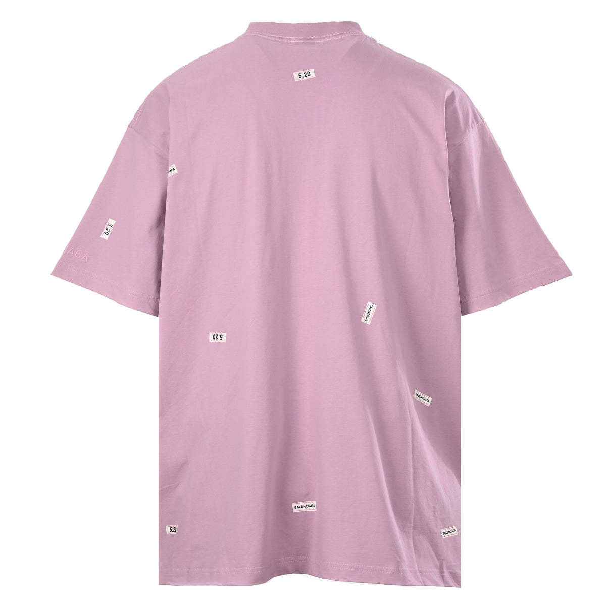 BALENCIAGA Qixi Edition All-Over Tape Graphic Short Sleeve T-Shirt