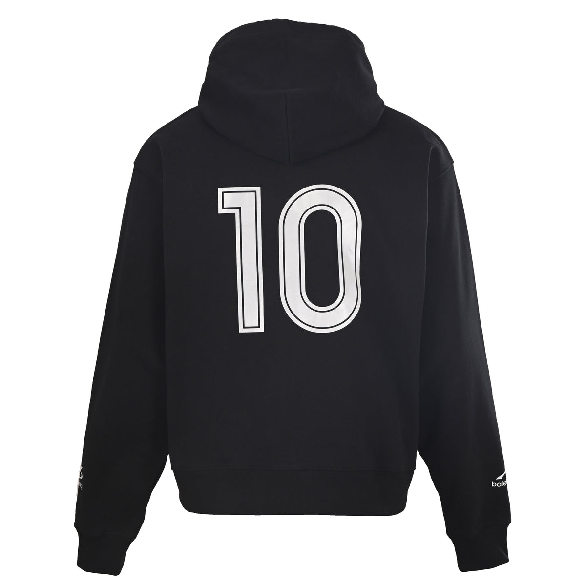 BALENCIAGA Soccer 6B Reflective Print Hooded Zip-Up Jacket