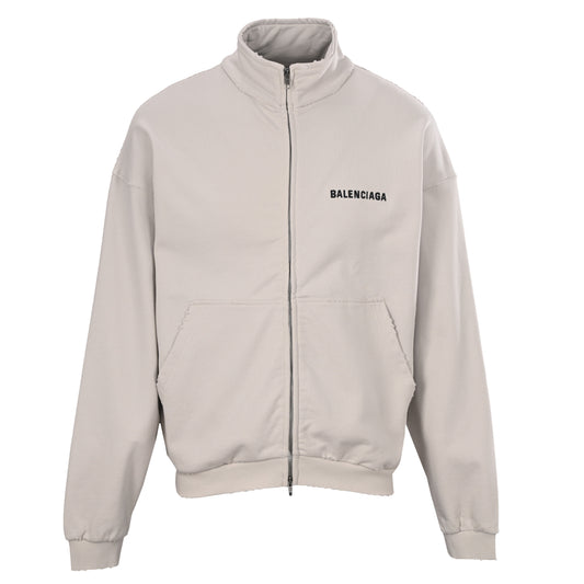 BALENCIAGA Stand Collar Jacket with Front & Back Embroidery