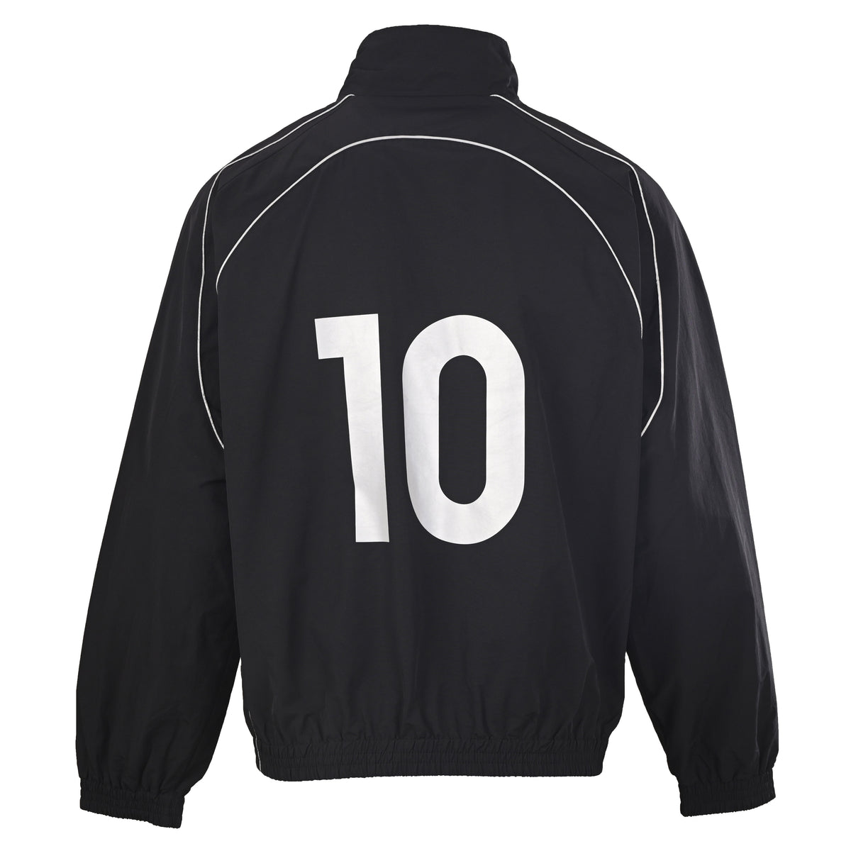 BALENCIAGA Cotton Poplin Badge Panelled Shell Jacket