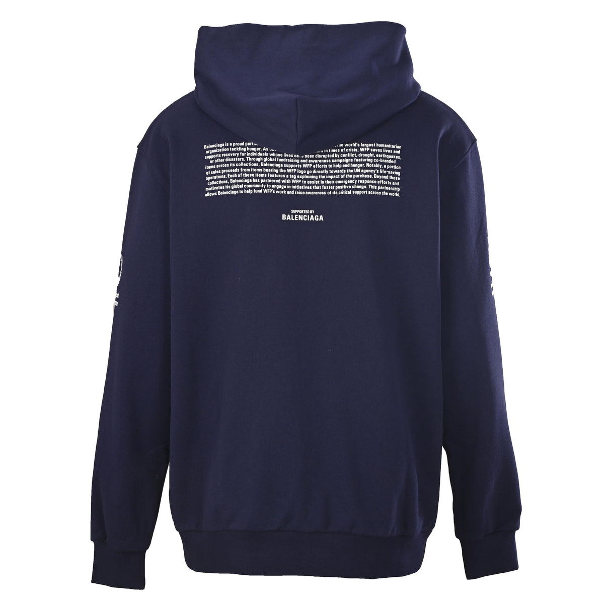 Balenciaga BLCG WFP Graphic Zip-Up Cotton Hoodie