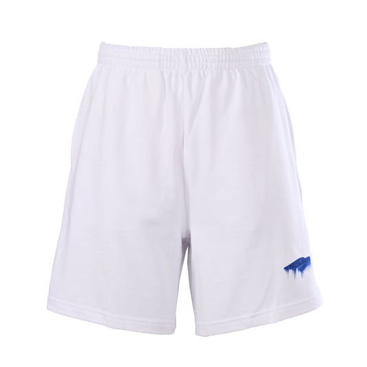 BALENCIAGA Blue Liquid-Effect Embroidered Shorts