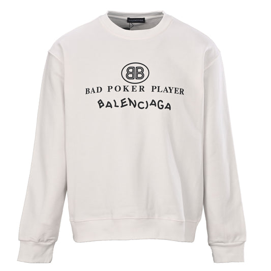 Unisex Oversized Poker Graphic Crewneck Sweatshirt