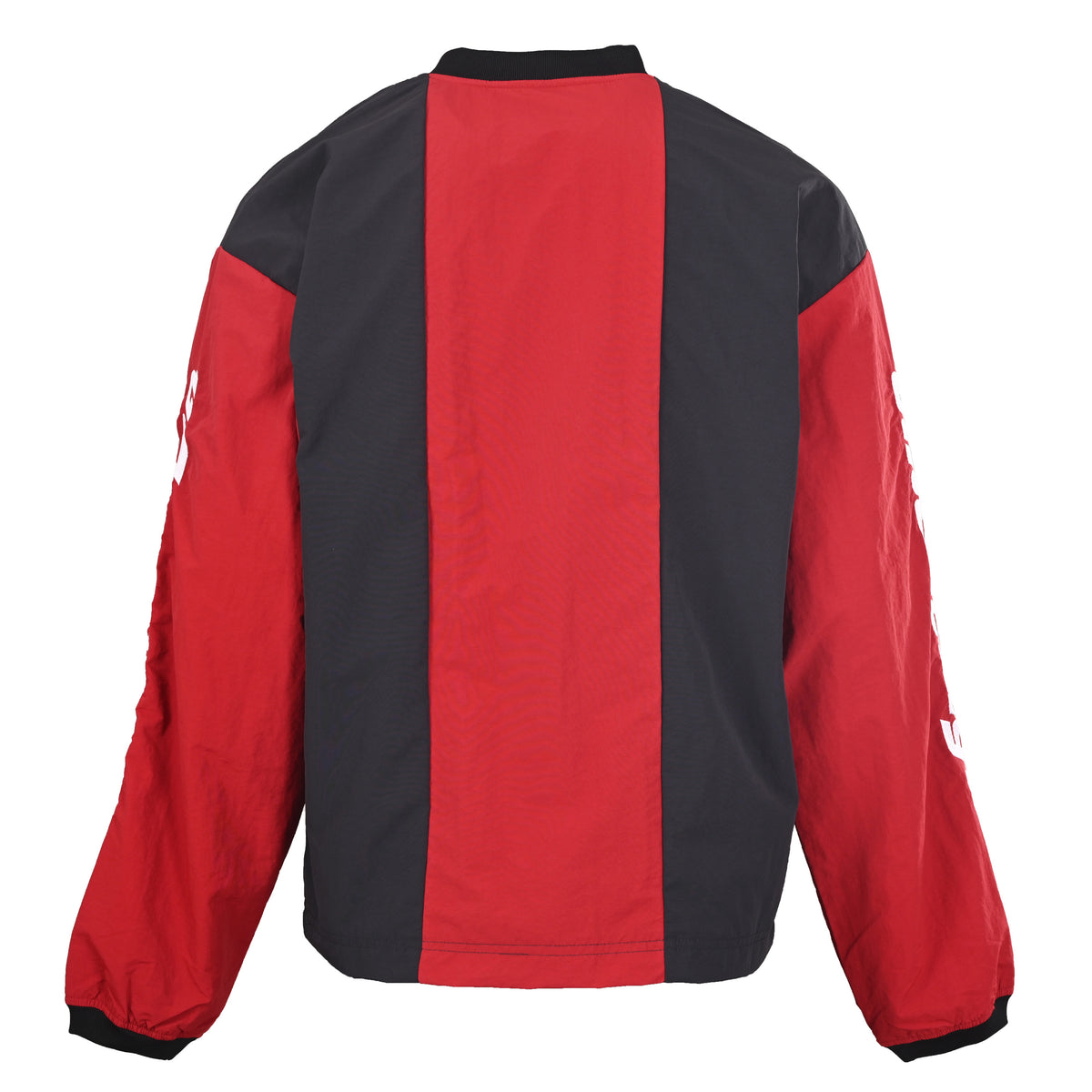 BALENCIAGA BLCG Nylon Long Sleeve T-Shirt with Black and Red Logo Detailing
