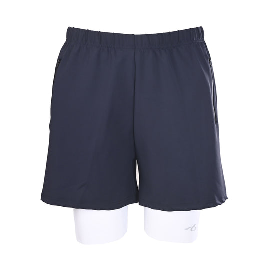 BALENCIAGA 6B Reflective Layered-Look Panelled Sports Shorts