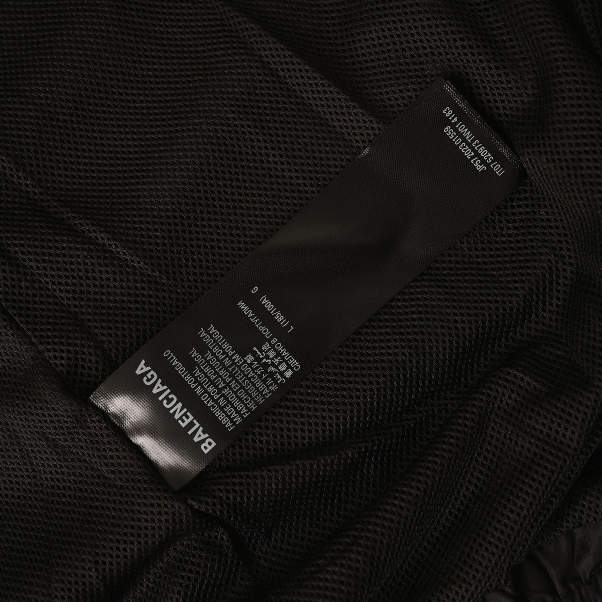 BALENCIAGA x adidas Trefoil Black & White Shoulder-Panel Jacket