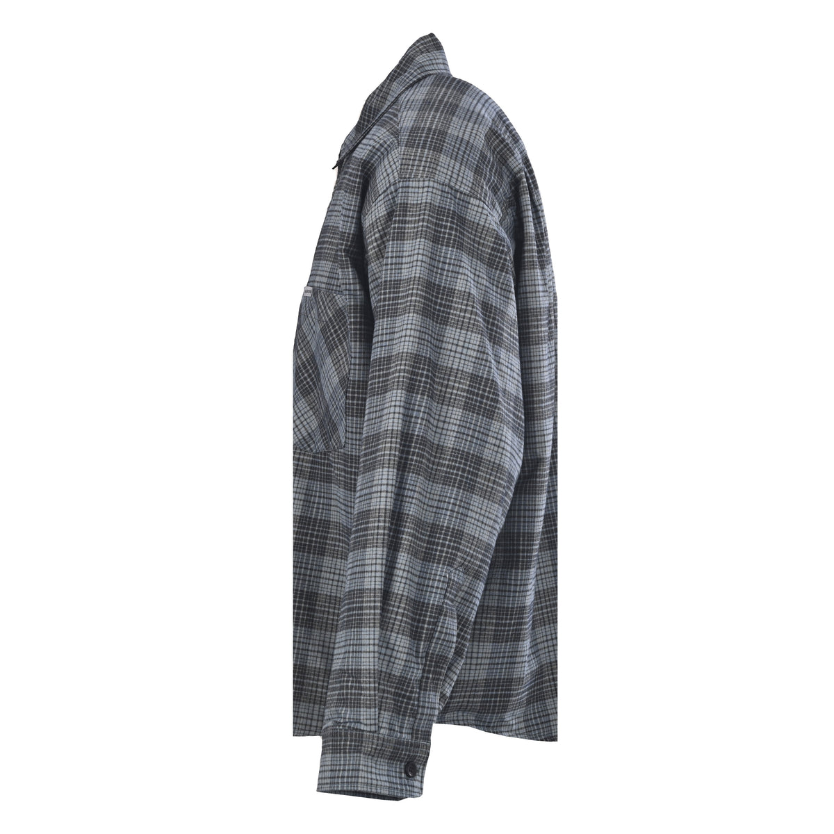 BALENCIAGA Green Small Check Padded Zip-Up Jacket