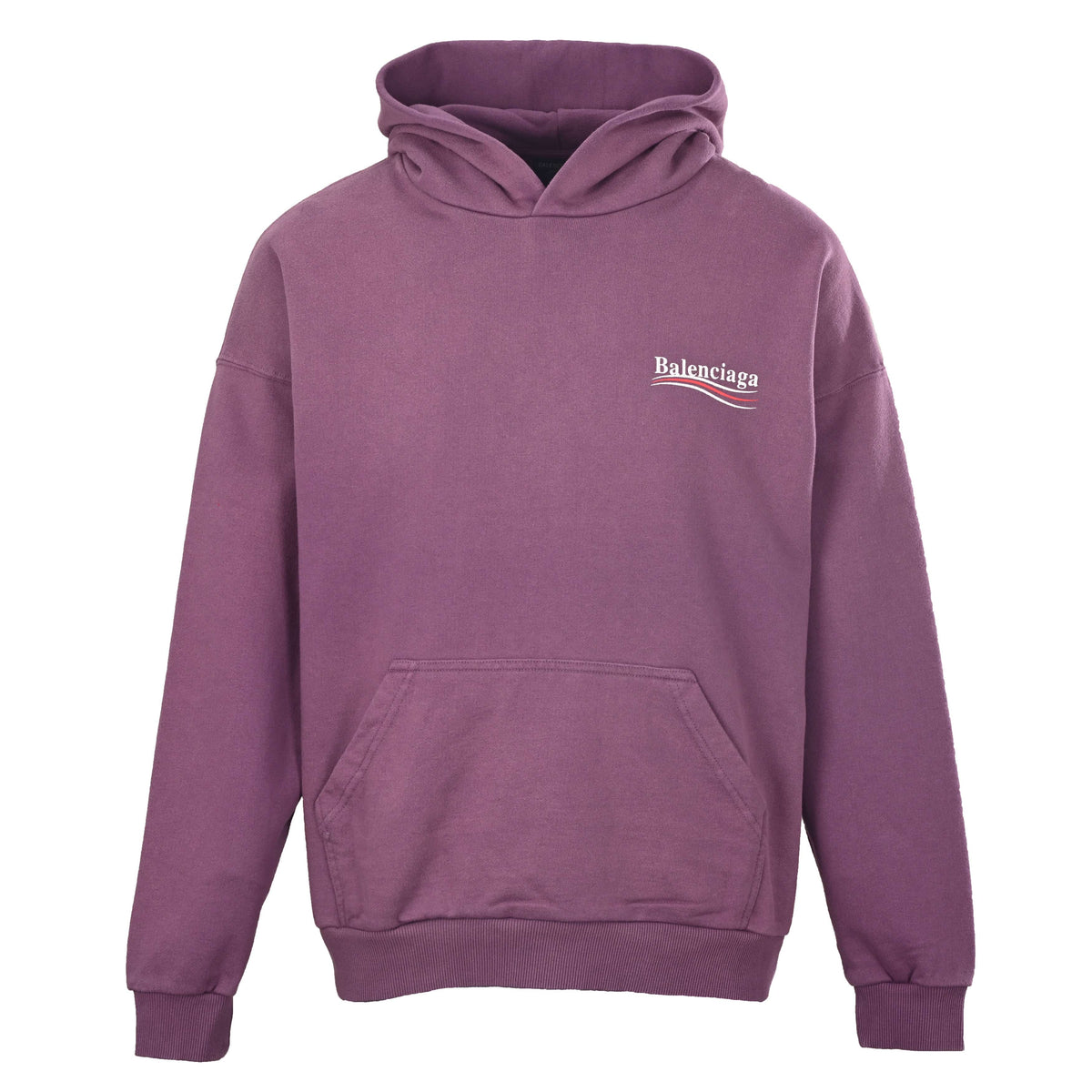 BALENCIAGA Washed Cola Lettering Hoodie