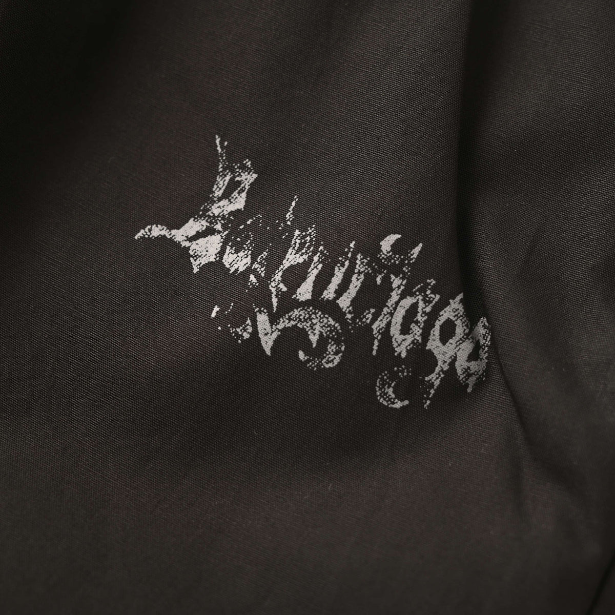BALENCIAGA Gothic Lettering Print Shorts