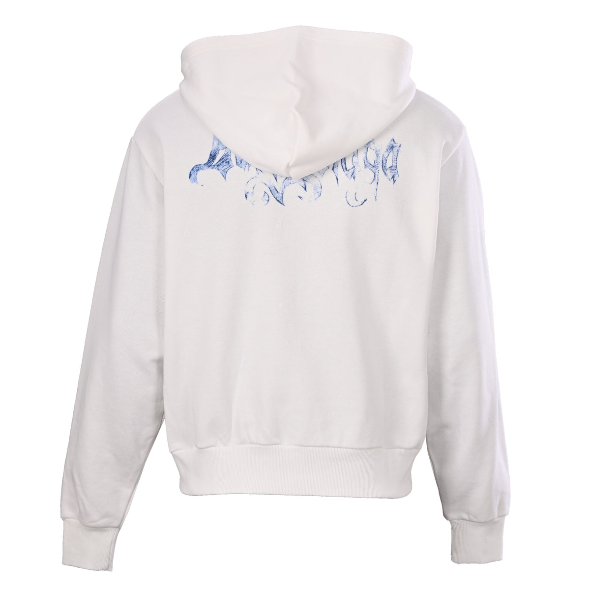Blue Flame Graphic Heavyweight French Terry Zip-Up Hoodie