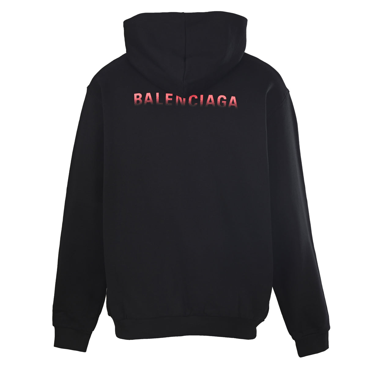 BALENCIAGA Cowl Neck Gradient Print Hoodie