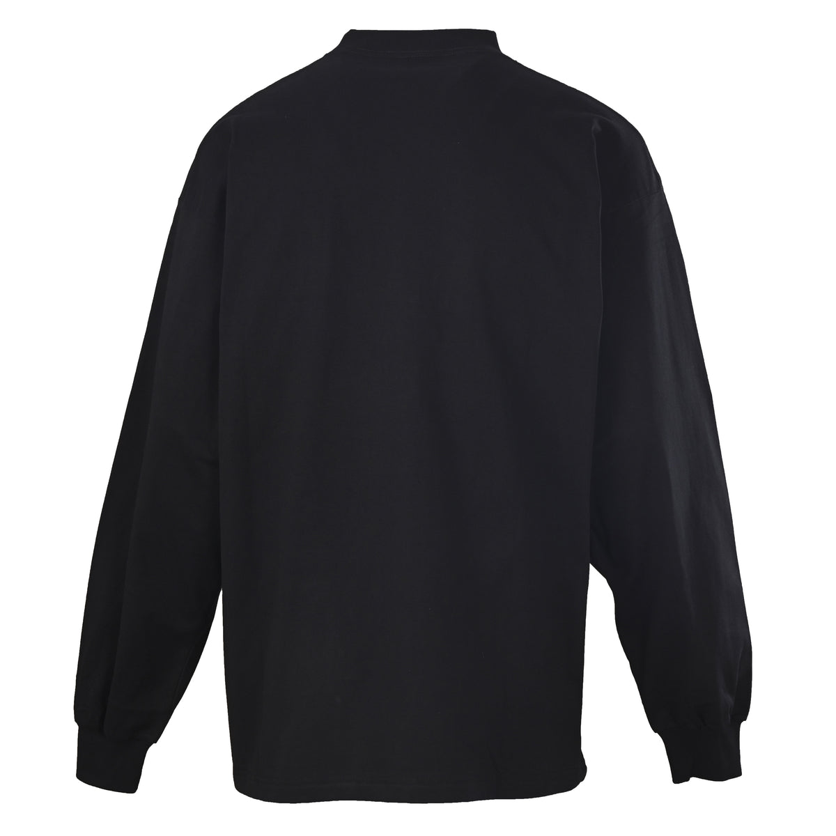 Rainbow Chalk Graphic Drop-Shoulder Long Sleeve Cotton T-Shirt