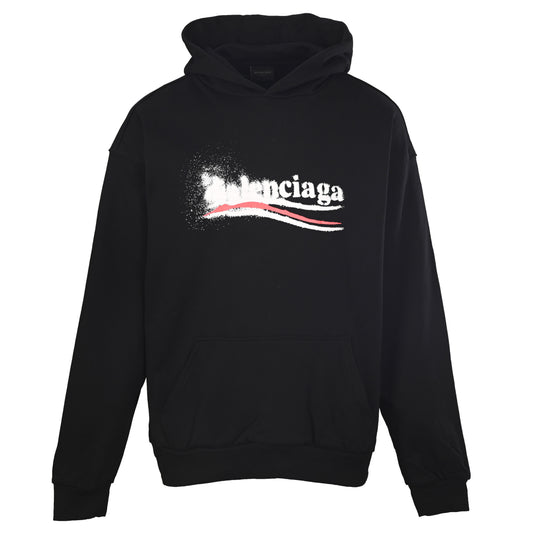 Unisex Oversized Blurred Graphic Cotton French Terry Hoodie