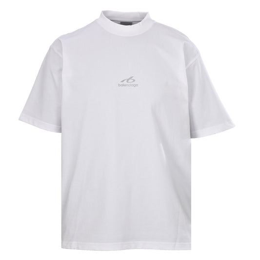 BALENCIAGA 6B Reflective Graphic Print Short Sleeve T-Shirt