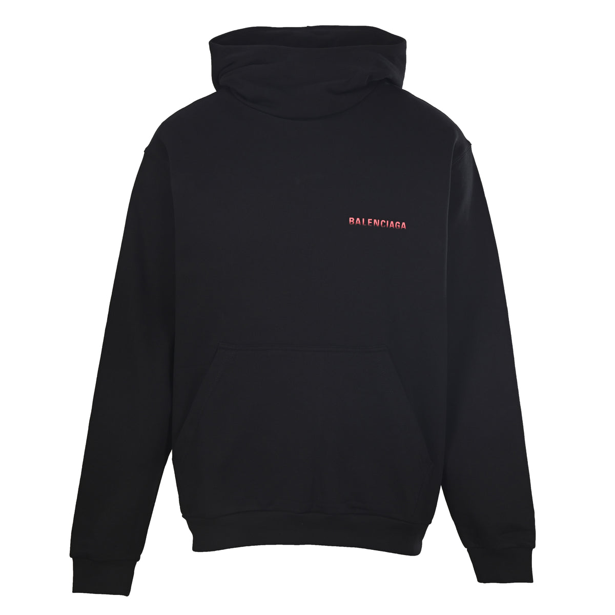 BALENCIAGA Cowl Neck Gradient Print Hoodie