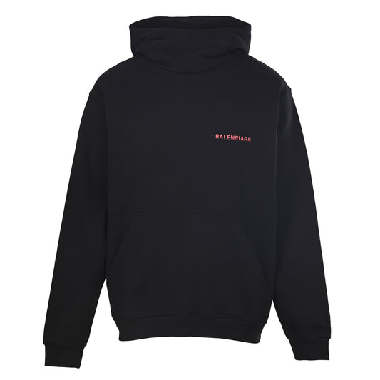 BALENCIAGA Cowl Neck Gradient Print Hoodie