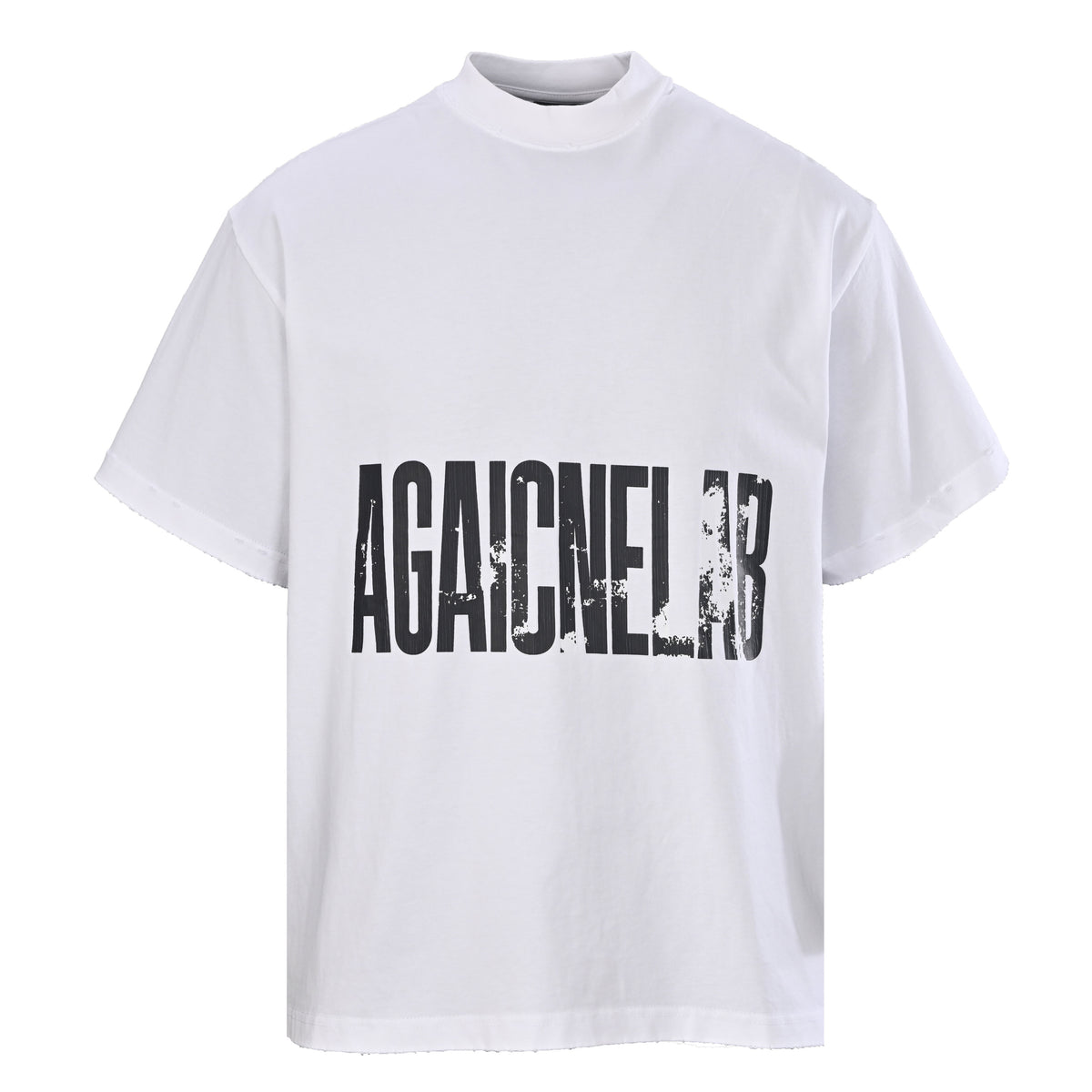 BALENCIAGA Horizontal Lettering Print Short Sleeve T-Shirt